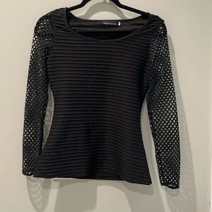 Fancyqube Mesh long Sleeve Top Size S